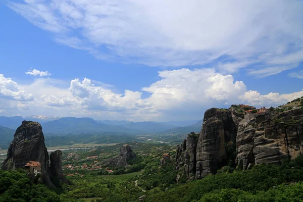 Meteora Bergsbildning Kastraki Kalabaka Thessalien Grekland — Stockfoto