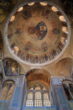 Mozaik ve fresk, Hosios Loukas Manastırı, Boeotia, Yunanistan