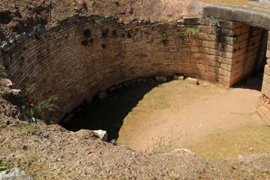 Tholos 'un Aegisthus, Mycenae, Argolida, Moreloponnese, Yunanistan mezarı