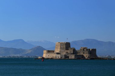 Bourtzi Kalesi, Nafplio, Moreloponnese, Yunanistan