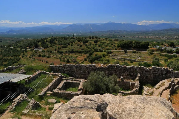 Mycenae Ruiny Cytadeli Argolis Peloponez Grecja — Zdjęcie stockowe