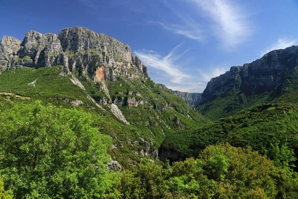 Astraka Topp Över Byn Mikro Papingo Zagori Epirus Grekland — Stockfoto