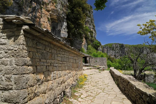 Mosteiro Paraskevi Vikos Gorge Zagori Epiro Grécia — Fotografia de Stock