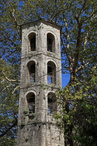 希腊Epirus Zagori Mikro Papigo Bell Tower — 图库照片