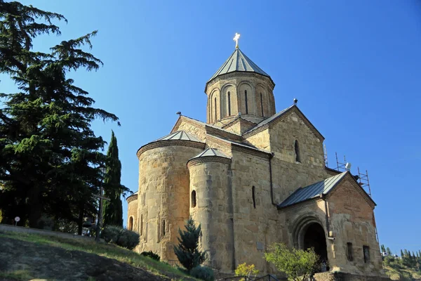 Catedral Metekhi Tiflis Georgia — Foto de Stock