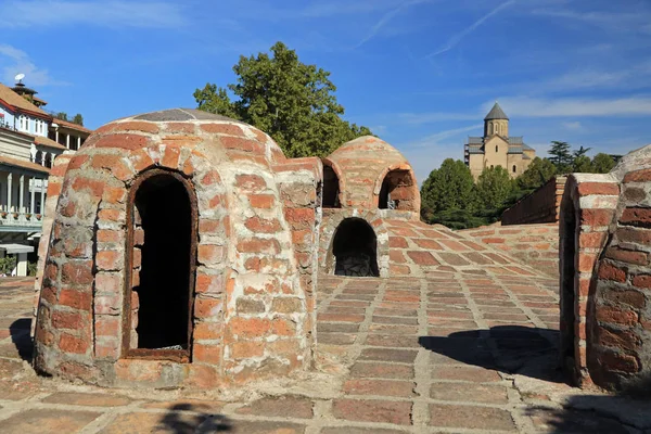 Oude Zwavelbaden Abanotubani Tbilisi Georgië — Stockfoto