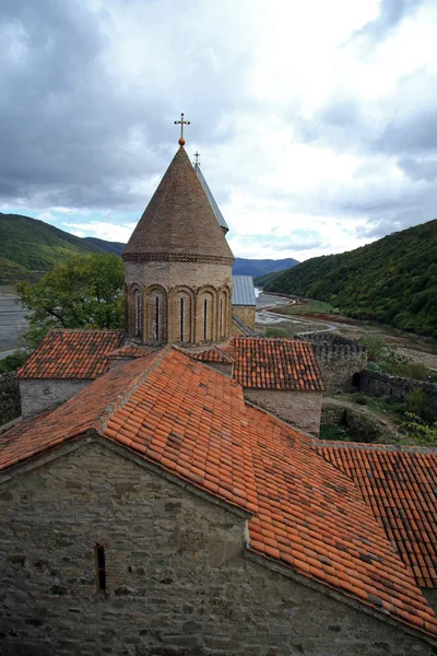 Ananuri Kastil Abad Pertengahan Sungai Aragvi Georgia — Stok Foto