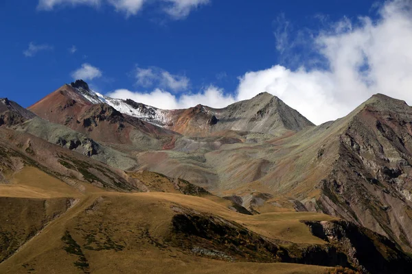 Montagne Del Caucaso Vista Dalla Strada Militare Georgiana Georgia — Foto Stock