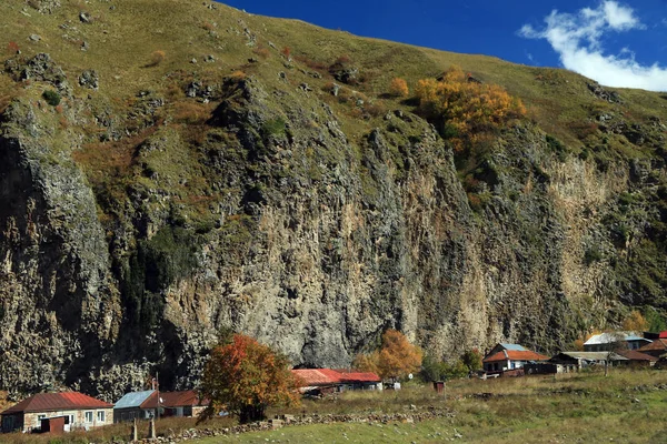 Кавказские Горы Вид Военной Дороги Грузии Грузия — стоковое фото