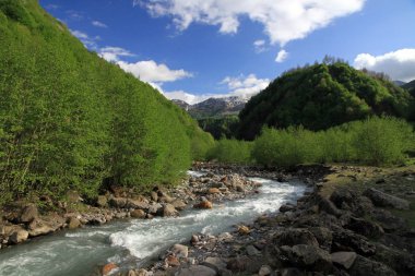 Aragvi nehir vadisi, Kafkasya, Gürcistan