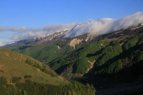Montañas Del Cáucaso Vista Desde Georgian Military Road Georgia —  Fotos de Stock