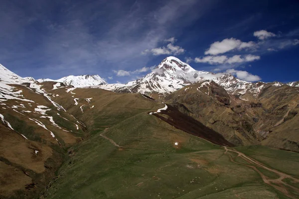 Kazbegi Velký Kavkaz Gruzie — Stock fotografie