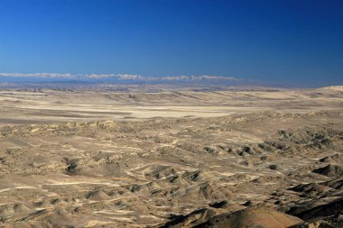 Azerbaycan Çölü, Gürcistan 'daki David Gareja manastır kompleksinden manzara