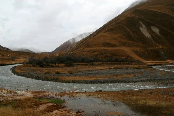 Truso Valley Podél Řeky Tergi Georgia — Stock fotografie