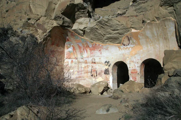 Frescoes David Gareja Kloster Komplex Georgien — Stockfoto