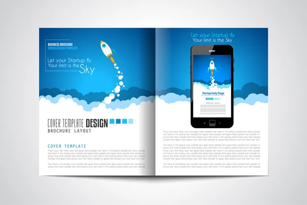 Couverture de design d'entreprise — Image vectorielle