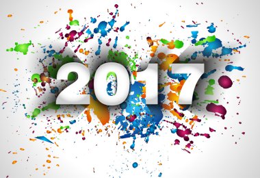 Yeni yıl arka plan, kart 