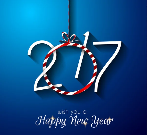 New Year Background, Greeting Card — Stock vektor