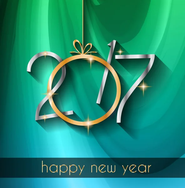 New Year Background, Greeting Card — Stock vektor