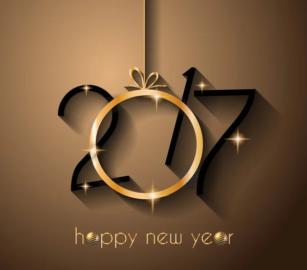 New Year Background, Greeting Card — Stockový vektor