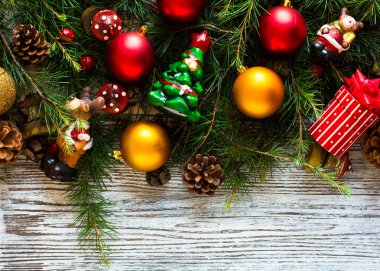 Süslemeli Noel kartı