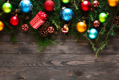 Süslemeli Noel kartı