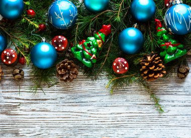 Süslemeli Noel kartı