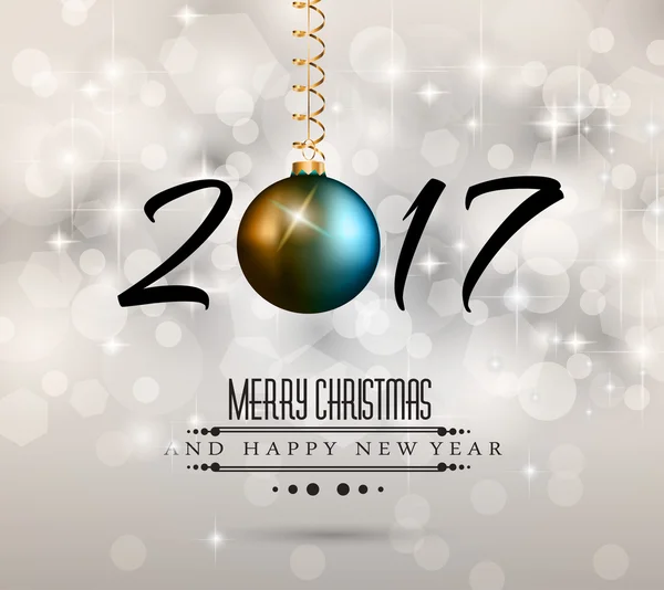 New Year Background, Greeting Card — Stockový vektor