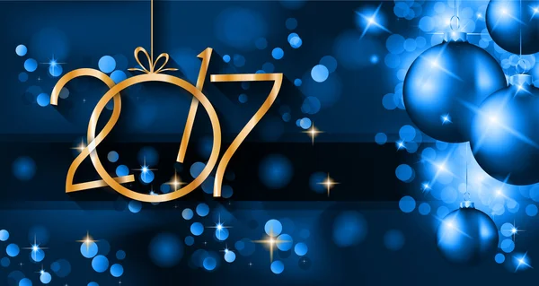 New Year Background, Greeting Card — Stock vektor
