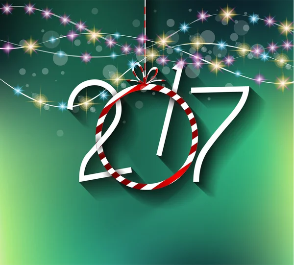 New Year Background, Greeting Card — Διανυσματικό Αρχείο