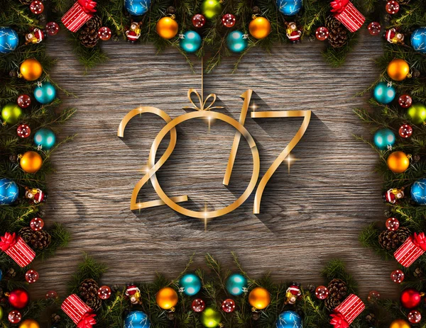 New Year seasonal background — Stock Photo, Image