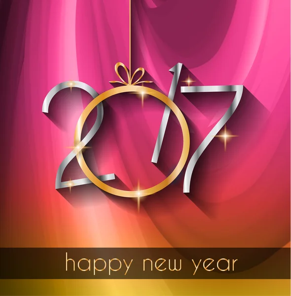 New Year Background, Greeting Card — Διανυσματικό Αρχείο