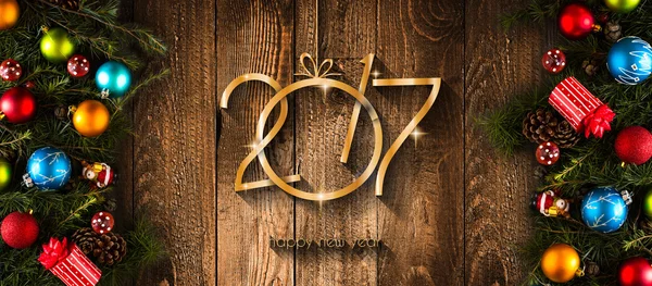 Nový rok sezónní pozadí — Stock fotografie