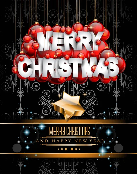 Merry Christmas  Background — Stock Vector