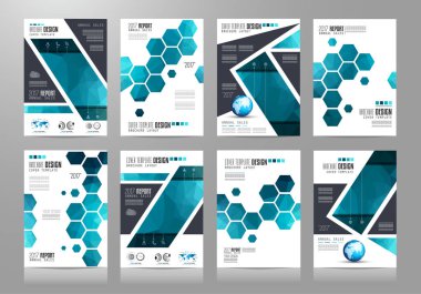 Brochure template, Flyer Design or Depliant Cover  clipart