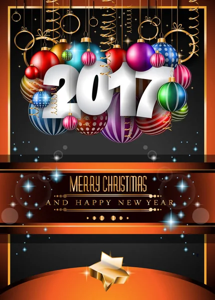 Nouvelle année fond — Image vectorielle
