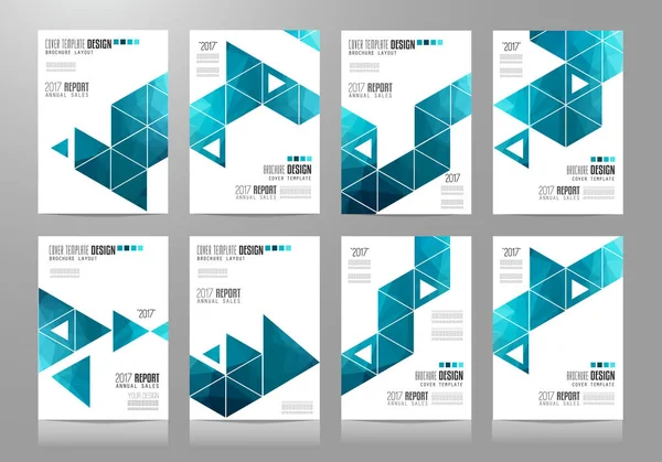 Modèle de brochure, conception de dépliant ou couverture dépendante — Image vectorielle
