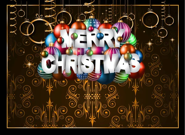 Merry Christmas Background — Stock Vector