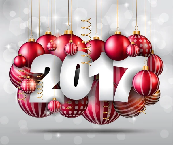 2017 felice anno nuovo sfondo — Vettoriale Stock