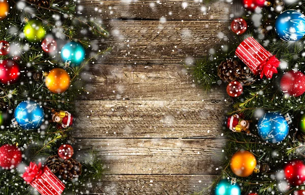 Feliz Natal quadro — Fotografia de Stock
