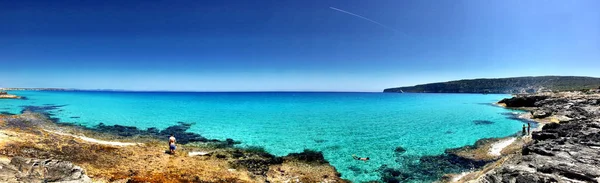Beatiful Sunny Beach dia em Formentera — Fotografia de Stock
