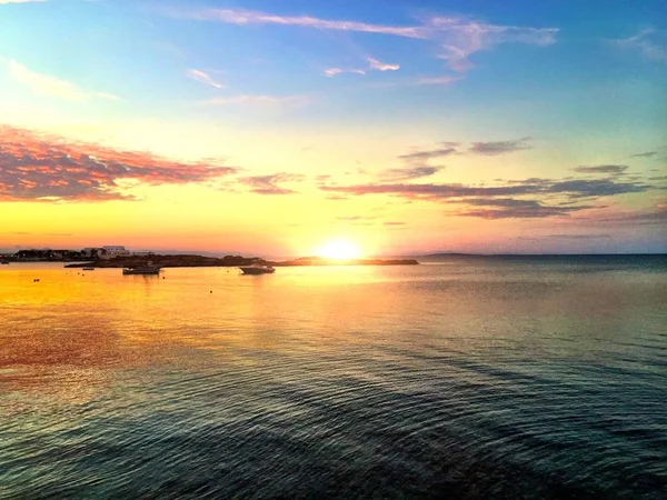 Beatiful sunset  in Formentera — Stock Photo, Image