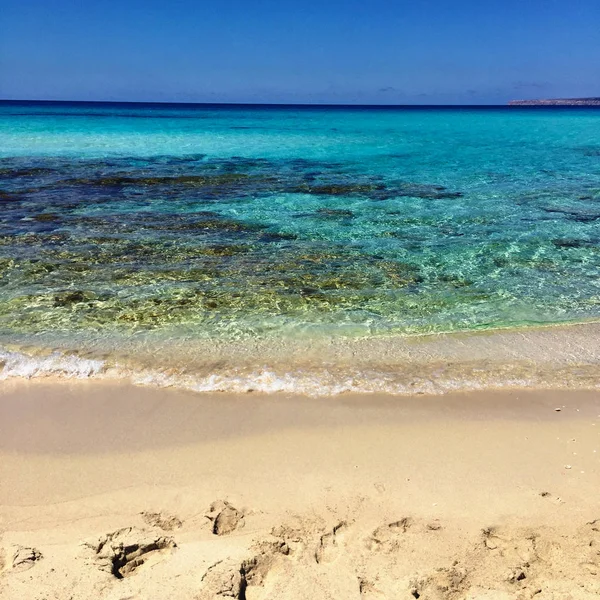 Formentera günde güzel Sunny Beach — Stok fotoğraf