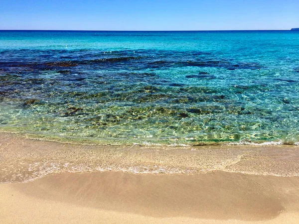 Formentera günde güzel Sunny Beach — Stok fotoğraf