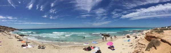 Formentera günde güzel Sunny Beach — Stok fotoğraf