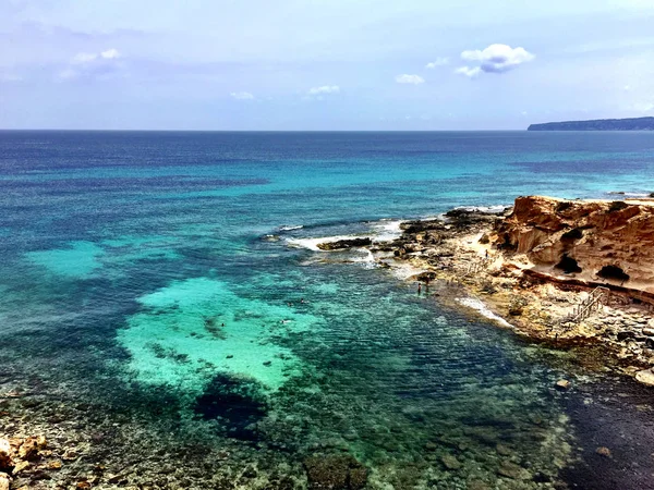 Formentera günde güzel Sunny Beach — Stok fotoğraf