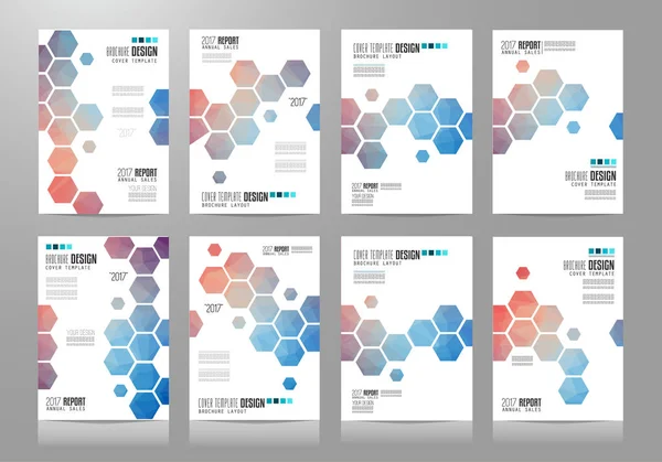 Vorlagen für Broschüren — Stockvektor
