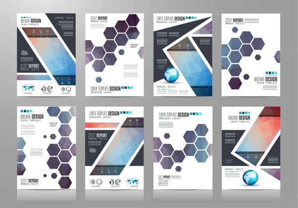 Ensemble de modèles de brochures — Image vectorielle