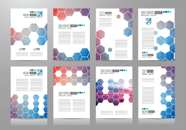 Ensemble de modèles de brochures — Image vectorielle