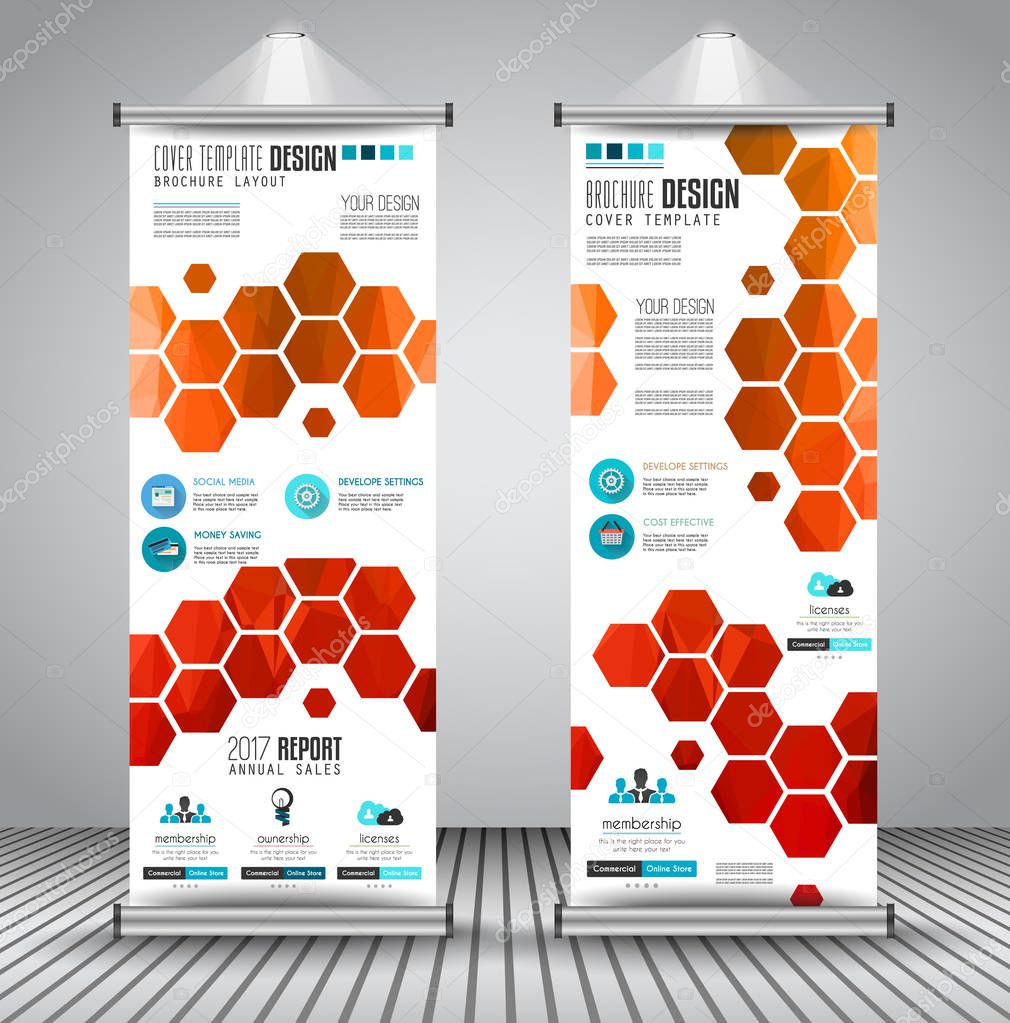 Advertisement roll up business flyers 